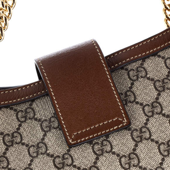 Gucci Medium Padlock Chain Tote GG Coated Canvas with Leather - Picture 7 of 7